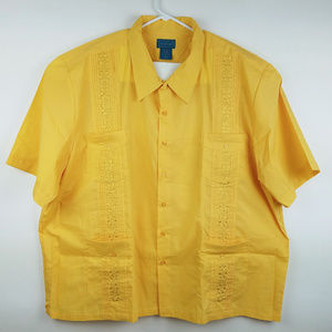 TropiCool Guayabera Mexican Wedding Shirt 3XL